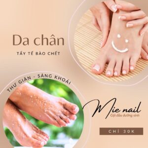 mienail gò vấp - tẩy tế bào chết da chân