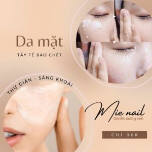 mienail gò vấp - tẩy tế bào chết da mặt